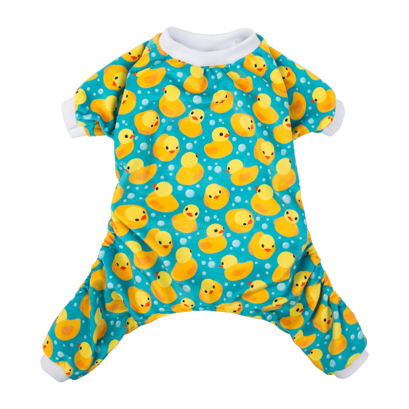 Yellow Duck Dog Pajamas