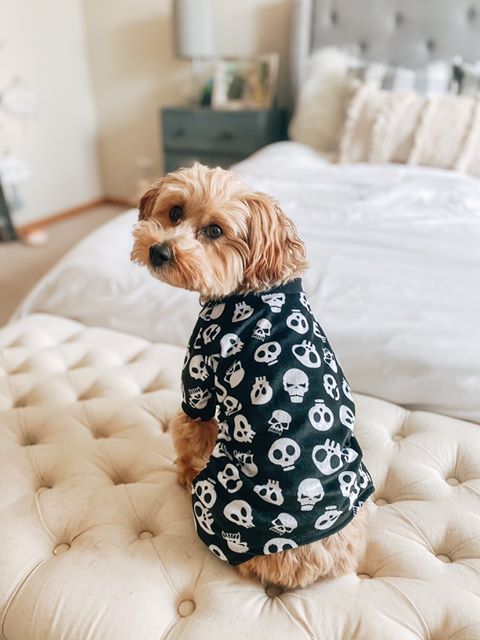 Black Skeleton Pajamas