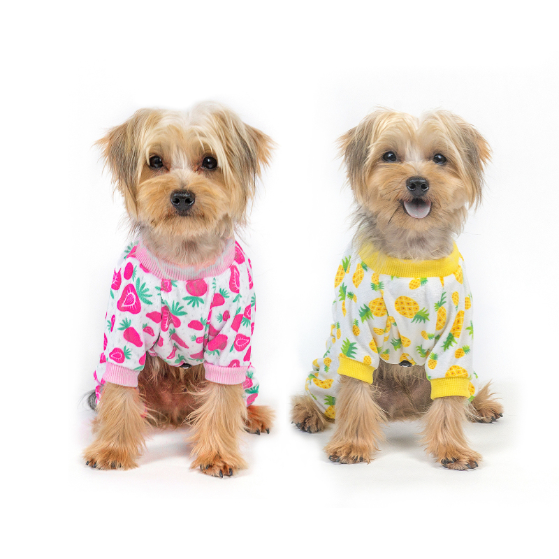 Strawberry&amp;Pineapple Dog Pajamas- 2pcs