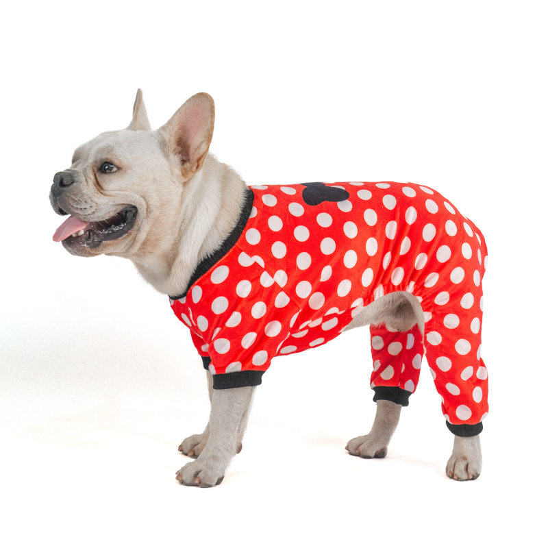 Pink Pig&amp;Dots Dog Pajamas -2pcs
