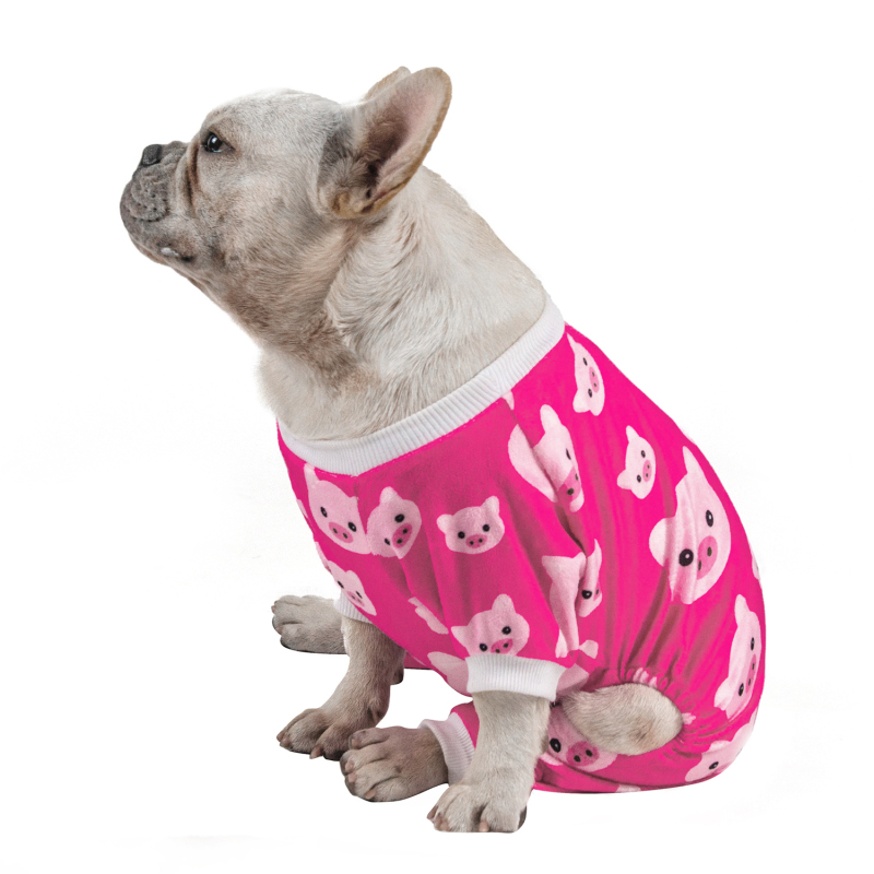 Pink Pig&amp;Dots Dog Pajamas -2pcs