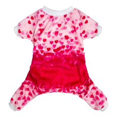 Pink Sweet Heart Dog Pajamas