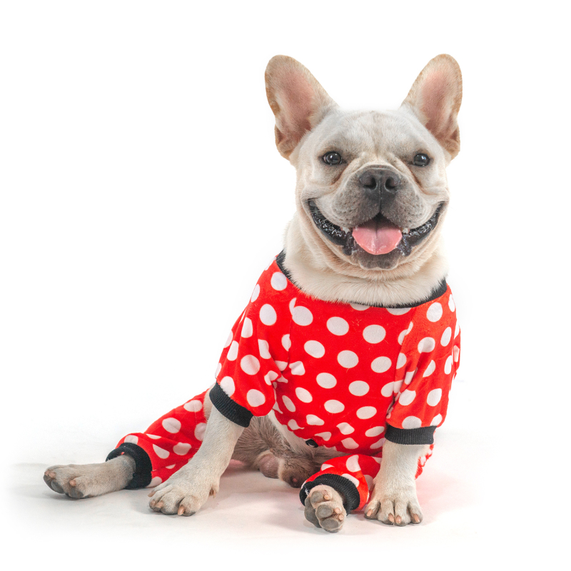 Pink Pig&amp;Dots Dog Pajamas -2pcs