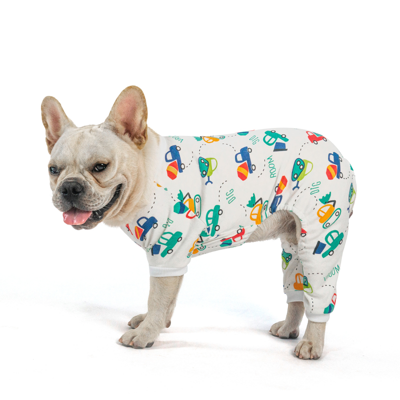 2 pack of Cotton Dog Pajamas - Dinosaur&amp;Car