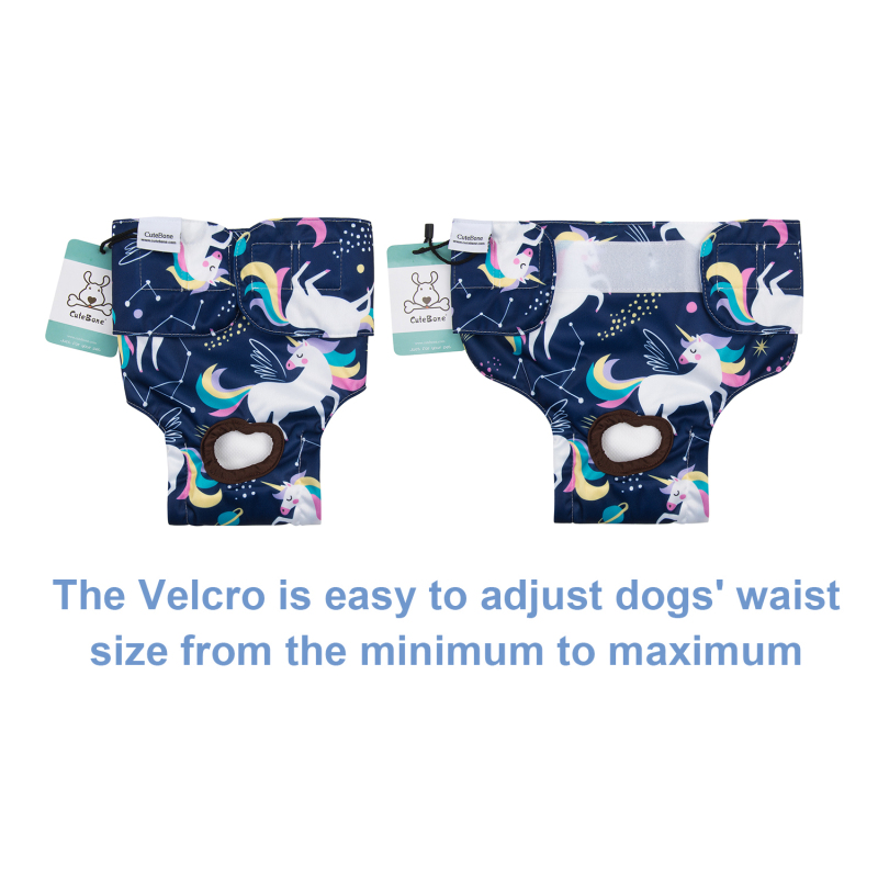 3 Pack Unicorn Pattern Female Dog Diapers