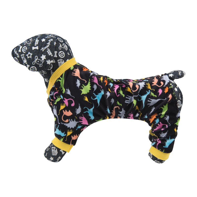 Black Dinosaur Dog Pajamas