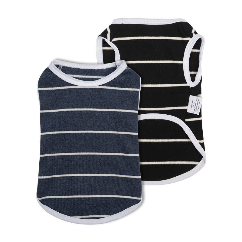 Black&amp;Grey Stripe Dog shirt