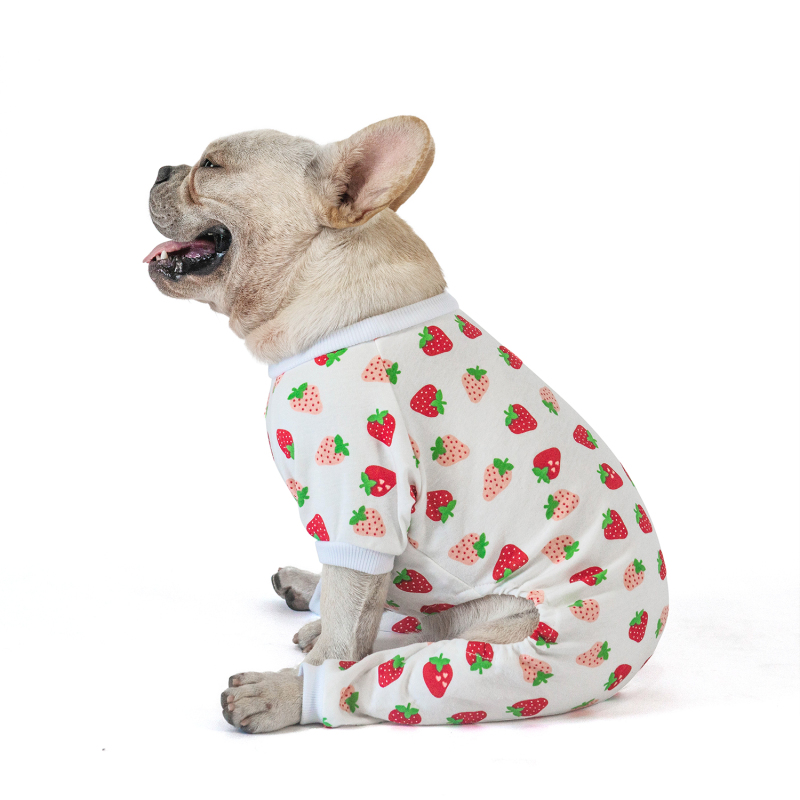 2 pack of Cotton Dog Pajamas - Strawberry&amp;Mermaid