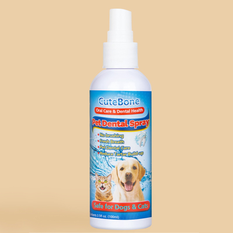 CuteBone Pet Oral Tooth Care Mouthwash 100ml Stain Plaque Remover Breath Freshener Droplets