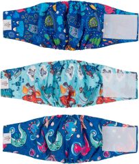 CuteBone Belly Wrap Male Dog Washable Puppy Diapers DM18