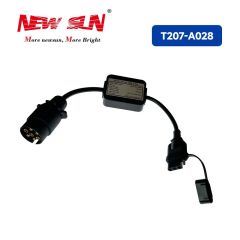 EU 7 Way Adapter to Us 4 Way Trailer Light Converter