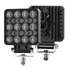 New Black Cover LED Square Headlights 4 Inch LED Work Light for Truck Tracto ATV UTV Boat LED Working Lights