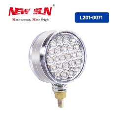 Round 48 LED Red Amber Side Marker Truck Tail Light Turn Signal Semi Truck Trailer Lights