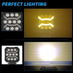 4 Inch Square off Road Driving Headlight Position Spotlights Car Accessories Aluminum 9-30V Tractor SUV LED Work Light