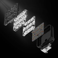 4 Inch Square off Road Driving Headlight Position Spotlights Car Accessories Aluminum 9-30V Tractor SUV LED Work Light