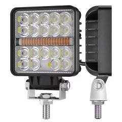4" Square Auto Working Light Dual Lighting Car Driving DRL Headlamp Strobe Lights for Truck Motorcycles