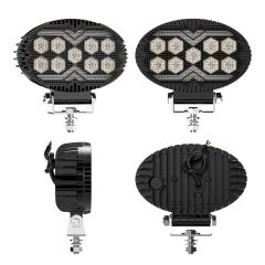 Super Bright Round LED Work Light Modified Car LED Flood Light with Daylight Running Light