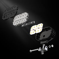 Wholesale Oval Shape LED Work Lights with DRL Spotlights Working Lamp