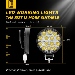 4 Inch 42W Round LED Work Light Spotlight for 4X4 Offroad ATV UTV Truck Tractor Motorcycle Driving Fog Lights