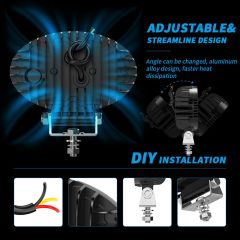 Wholesale Oval Shape LED Work Lights with DRL Spotlights Working Lamp