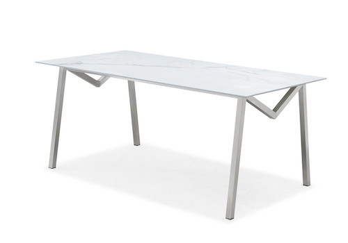 Outdoor glass dining table (T302G)