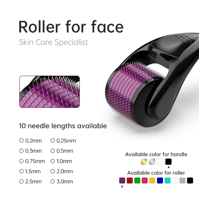 DRS540 microneedling roller (Black handle+ purple head)