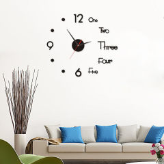 DIY Modern Design Large Wall Clock Fashion Decorative Living Room Wall Clock Home Decoration Clocks Decor Decoration for Bedroom