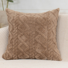 Pillowcase Decorative Home Pillows White Pink Retro Fluffy Soft Throw Pillowcover For Sofa Couch Cushion Cover 45x45 Pillow Hugs