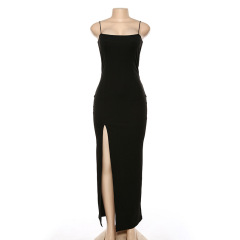 Nibber red black New year christmas party long dresses women spring Basic bodycon lace up stretch Slim midi dresses femme