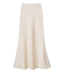 TRAF Satin Midi Skirt Woman High Waist Long Skirts For Women New Fashion 2023 Autumn Casual Elegant Party Women's Skirts