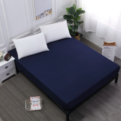 Waterproof Mattress Protector Fitted Sheet Mattress Cover Solid Color with TPU Waterproof Membrane
