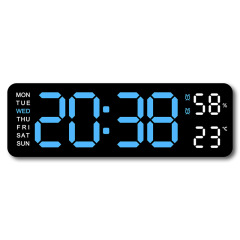 Digital Alarm Clock LED Time Display Humidity Temperature Detect