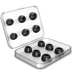 6 Pairs Replacement Eartips Earbuds Silicone Memory Foam Gel Accessories Compatible with Airpods