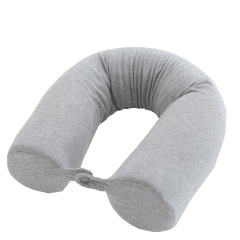 Memory Foam Roll Pillow Cotton Plush Breathable Adjustable Bendable Travel Pillow