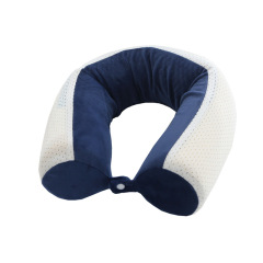 Memory Foam Roll Pillow Cotton Plush Breathable Adjustable Bendable Travel Pillow
