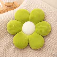 Flower Shaped Throw Pillow Decorative Seating Cushions Six Petal Daisy