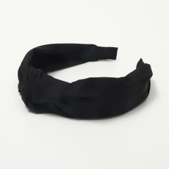 Stylish Top Knotted Headbands Wide Hairband Solid Colors