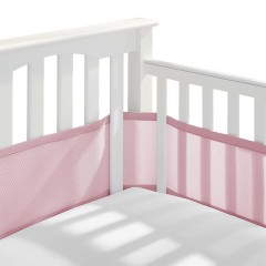 Baby Breathable Mesh Crib Liner 2 Panels Fresh Breathing Four Seasons Bedding