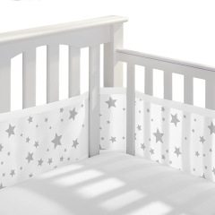 Baby Breathable Mesh Crib Liner 2 Panels Fresh Breathing Four Seasons Bedding