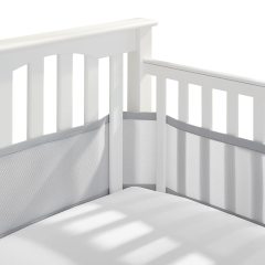 Baby Breathable Mesh Crib Liner 2 Panels Fresh Breathing Four Seasons Bedding