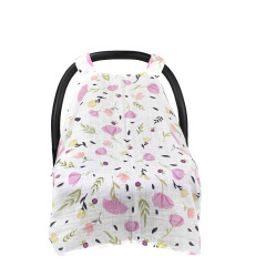 Muslin Carseat Cover Breathable Lightweight Baby Carrier Cover