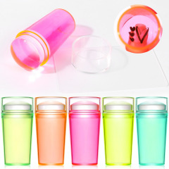 Silicone Transparent Jelly Nail Art Stamper Kit Manicure French Nail