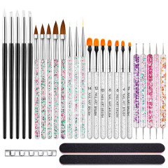 Nail Art Brushes Tool Set Dotting Tool Liner Pen Painting Brush