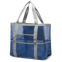 Mesh Beach Bag Large Tote Pool Bag 7 Pockets