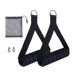 Exercise Handle Replacement Braided Nylon Straps with Carabiner