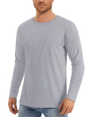 Men's Rash Guard Swim Surf Fishing Shirts Long Sleeves UV Sun Protection