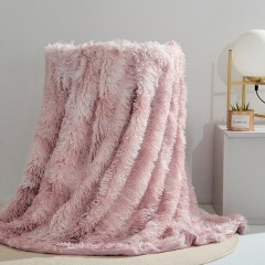 Soft Fuzzy Faux Fur Throw Blanket Long Hair Shaggy Fluffy Cozy Plush Comfy