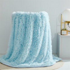 Soft Fuzzy Faux Fur Throw Blanket Long Hair Shaggy Fluffy Cozy Plush Comfy