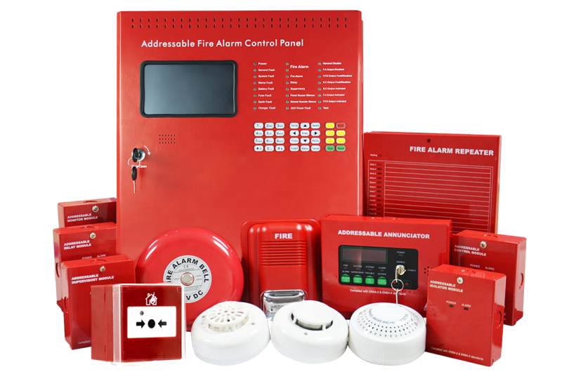 1 to 8 Loop Addressable Fire Alarm Control Panel FP100