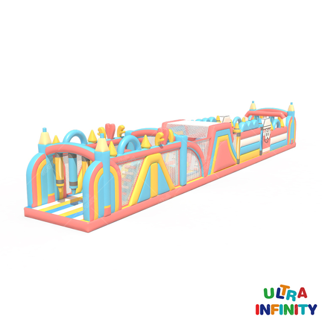 Commercial Indoor and Outdoor Inflatable Obstacle Course Customized